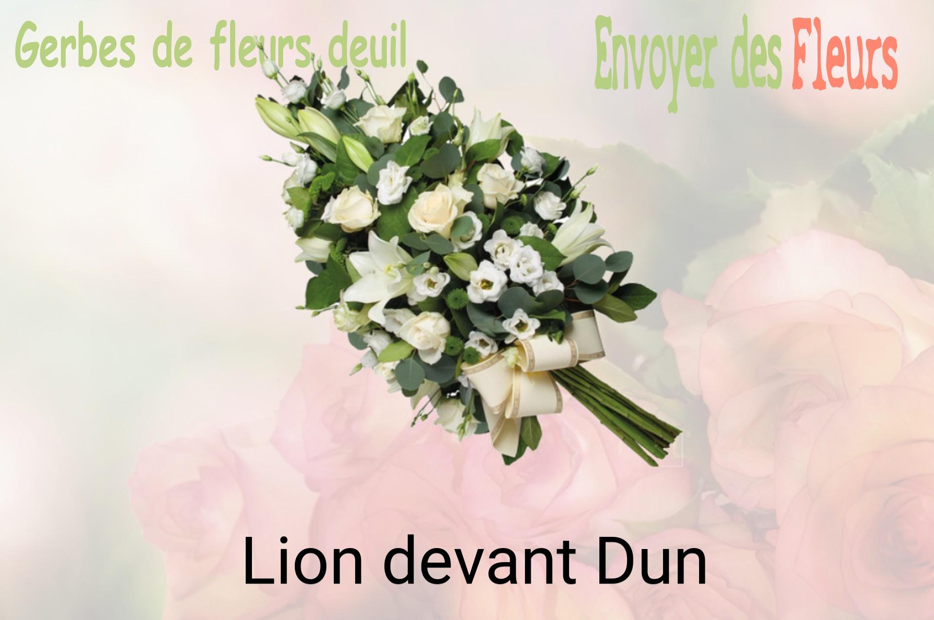 Gerbe de fleurs de deuil livrée à Lion-devant-Dun